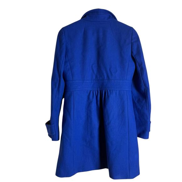 J.Crew Cobalt Blue Wool Blend Peacoat Size 8 - Picture 9 of 12